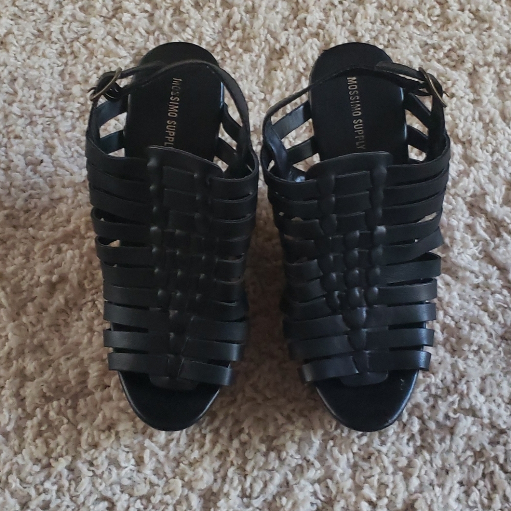 High wedge shoes